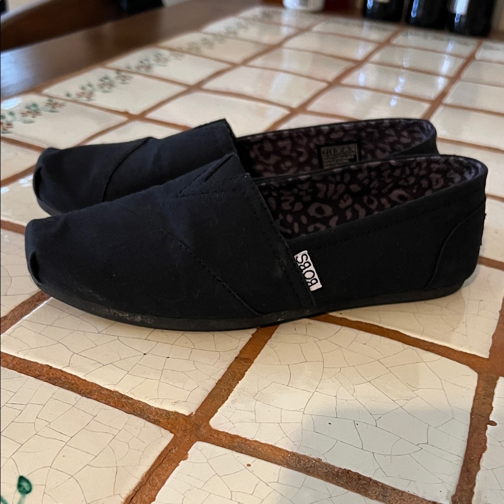 Bobs by Sketchers Black Slip-On Shoes